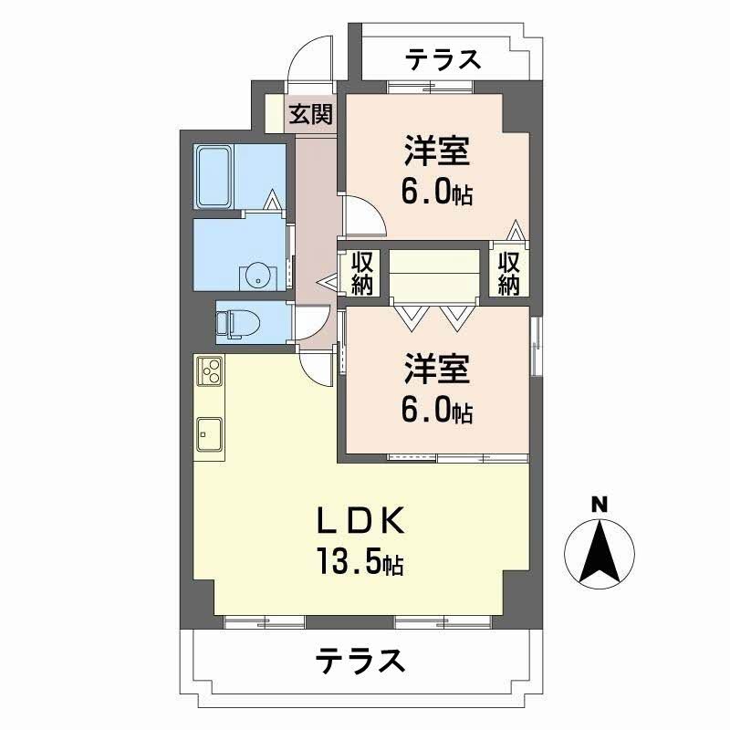 メディオグリシーナＦ 間取り図