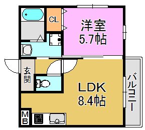 フジパレス森河内西Ⅱ番館 間取り図