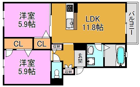 山一圓 間取り図