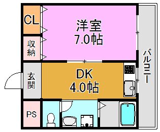 コーポフェルメール 間取り