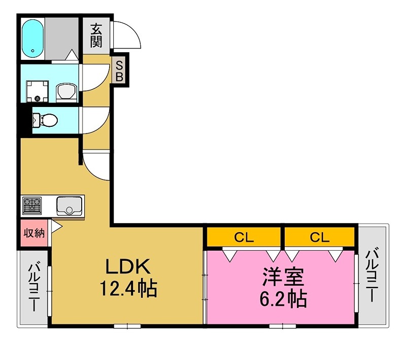 ラフィナート　ナガタ 間取り図