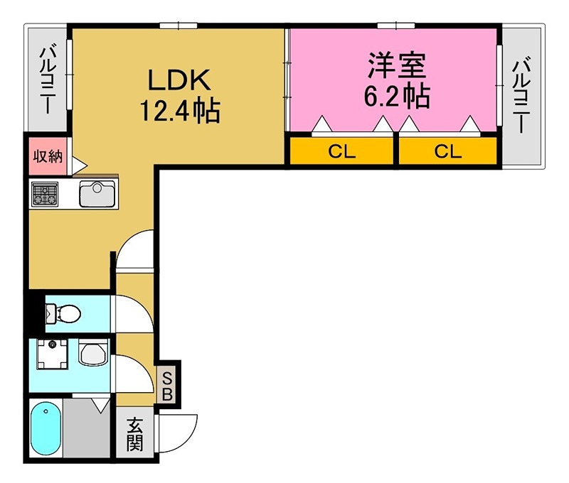 ラフィナート　ナガタ 間取り図