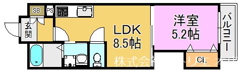 クリエオーレ菱江Ⅱ 間取り図