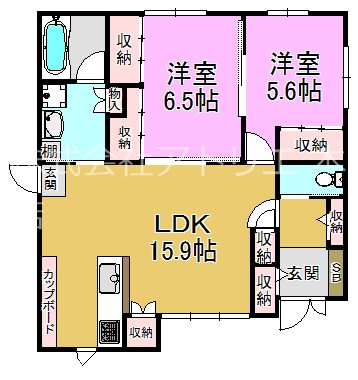 菱江3丁目貸家   間取り