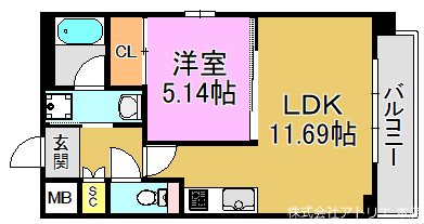 プレジオ荒本新町 間取り図