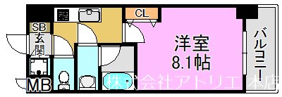 グランカーサ高井田 間取り図