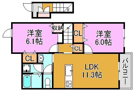 パークサイドエックスⅡ 間取り