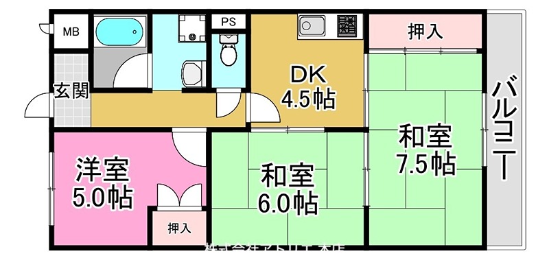 モン・レーヴ大野 間取り