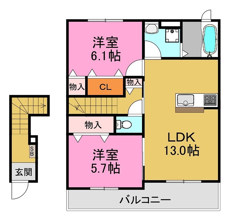 ecLore小阪 間取り