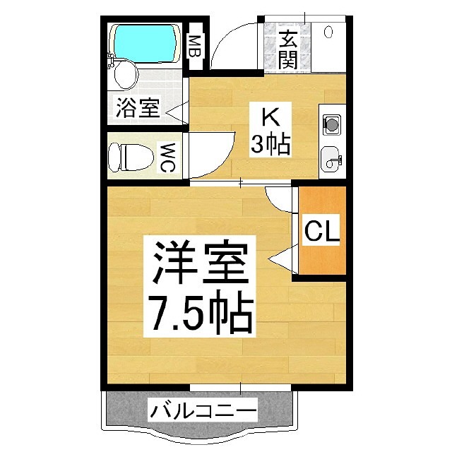 グローリーハイツ　Ａ・Ｂ棟 間取り