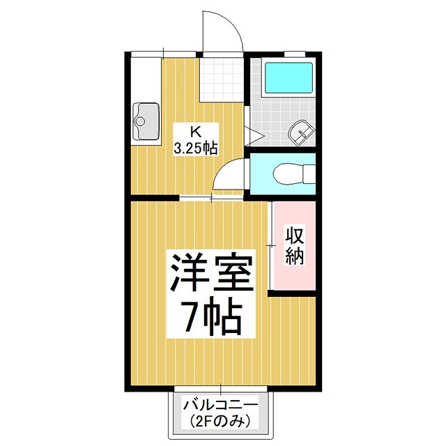 横田寿コーポ 間取り