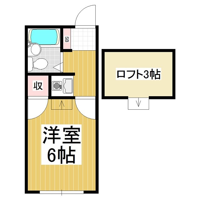 ヴィラ滝沢女鳥羽 間取り