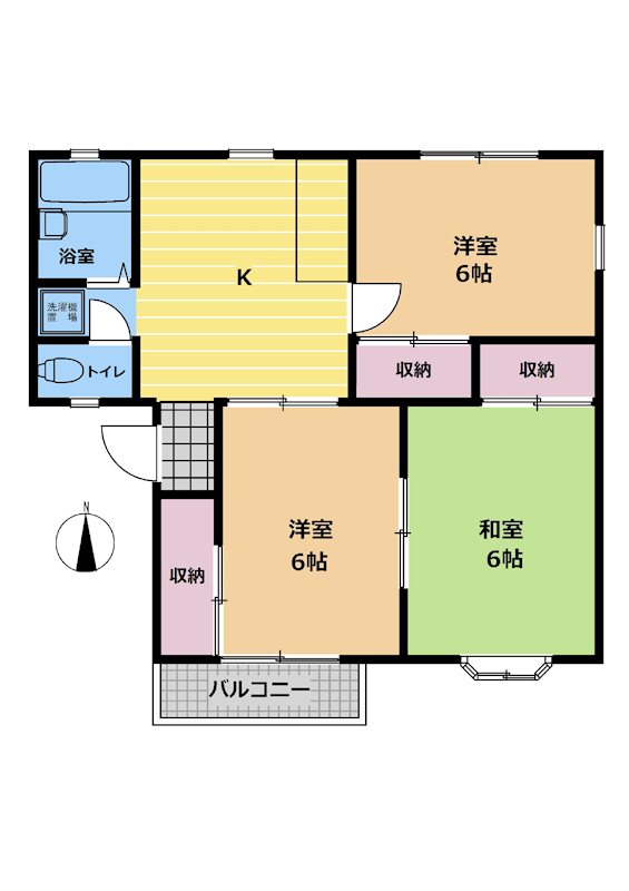 サニーハイツくろの 間取り