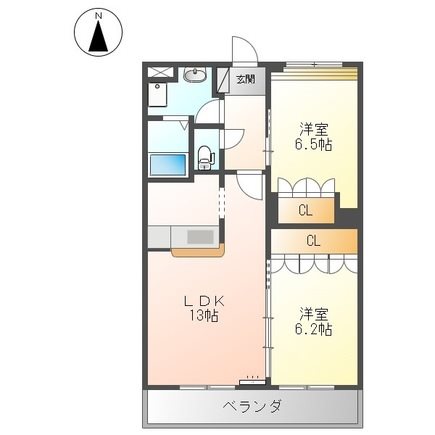 ウィステリア・ドゥオ 間取り