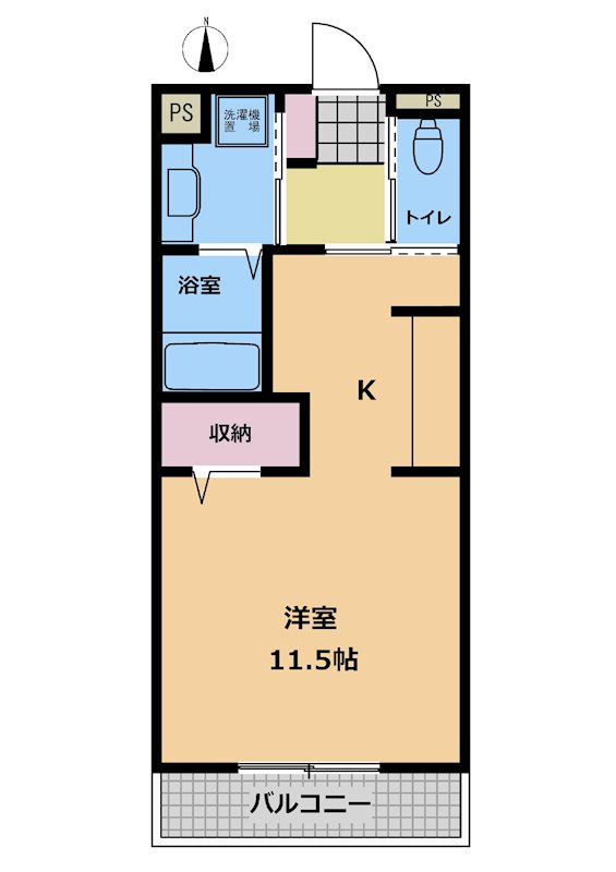 D-room South・North　D-room　South 間取り