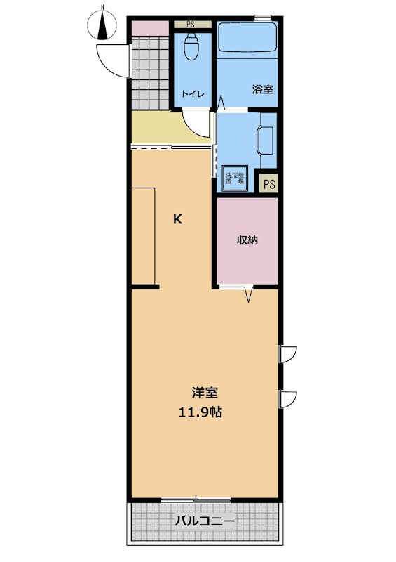 D-room South・North　D-room　South 間取り