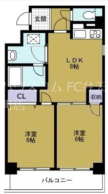 K-COURT市岡 間取り