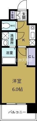 エスリード弁天町ルシェンテ　 間取り