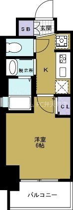 EC難波WEST－SIDEⅤアジュール　 間取り