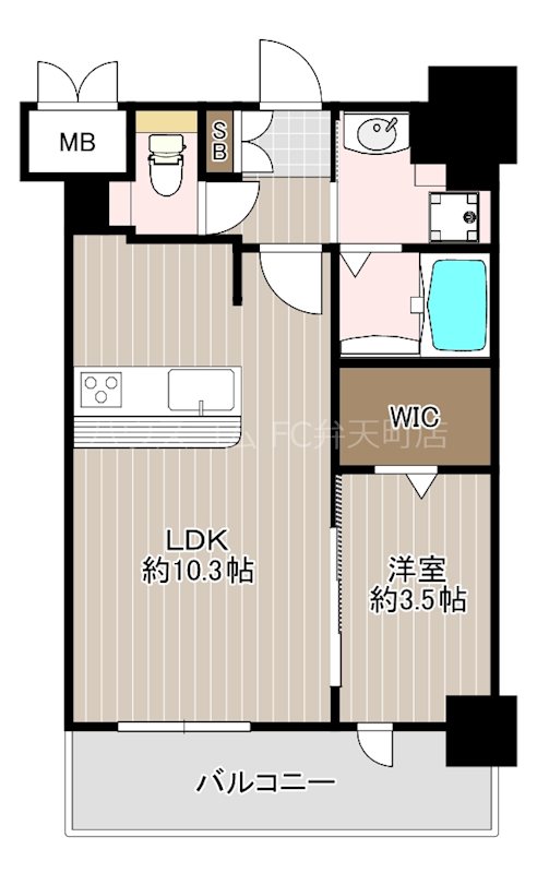 Louis Residence 弁天町 間取り