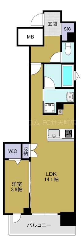 Park Lane Kujo　 間取り