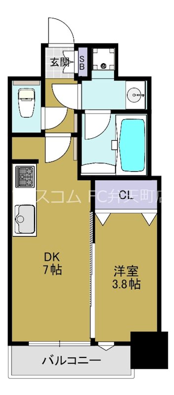 スプランディッド弁天町DUE　 間取り
