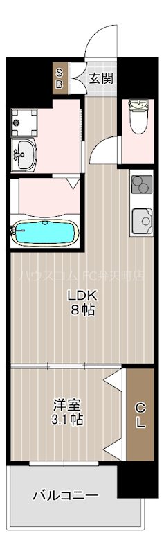 セオリー大阪ハーバーDOOR　 間取り