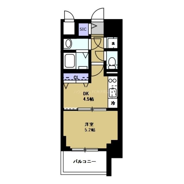 レジュールアッシュアーバンイール　 間取り