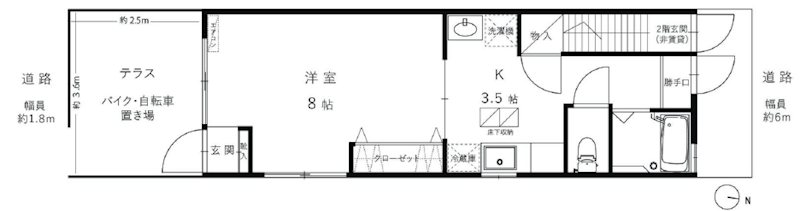 ハイム・イワタ 101号室 間取り