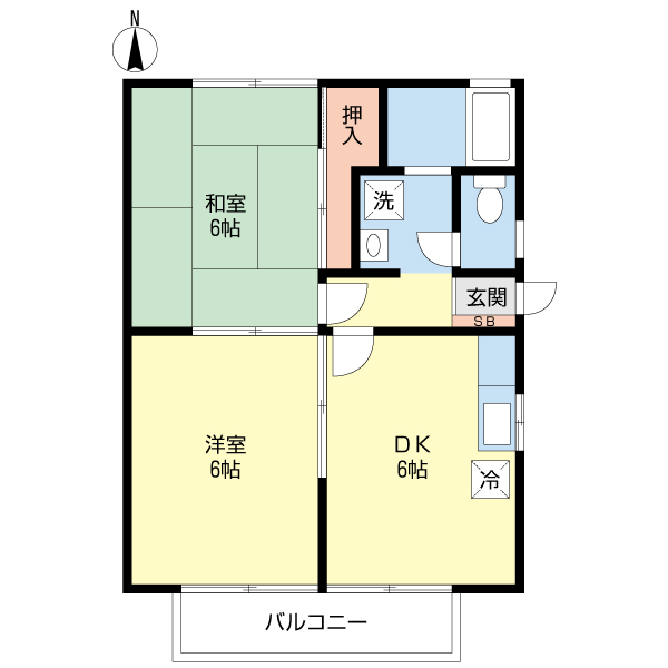 グラースハイツＡ 101号室 間取り