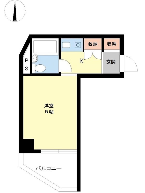 センチュリー末広 503号室 間取り