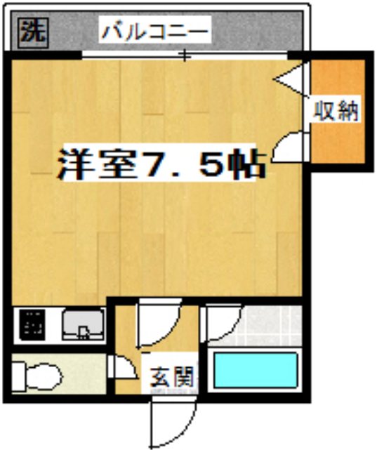 コーポ　フリージア 102号室 間取り