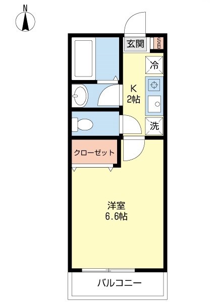 メゾン・デュ・ボワ 206号室 間取り