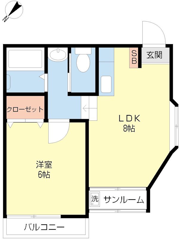 桜台ハイツ 101号室 間取り