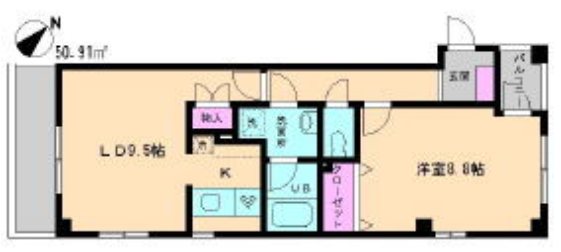 ベルソネット 103号室 間取り