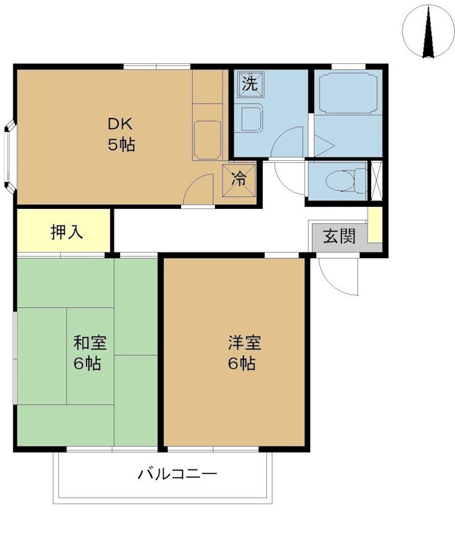 グラースハイツＢ 201号室 間取り