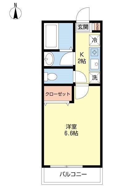 メゾン・デュ・ボワ 106号室 間取り