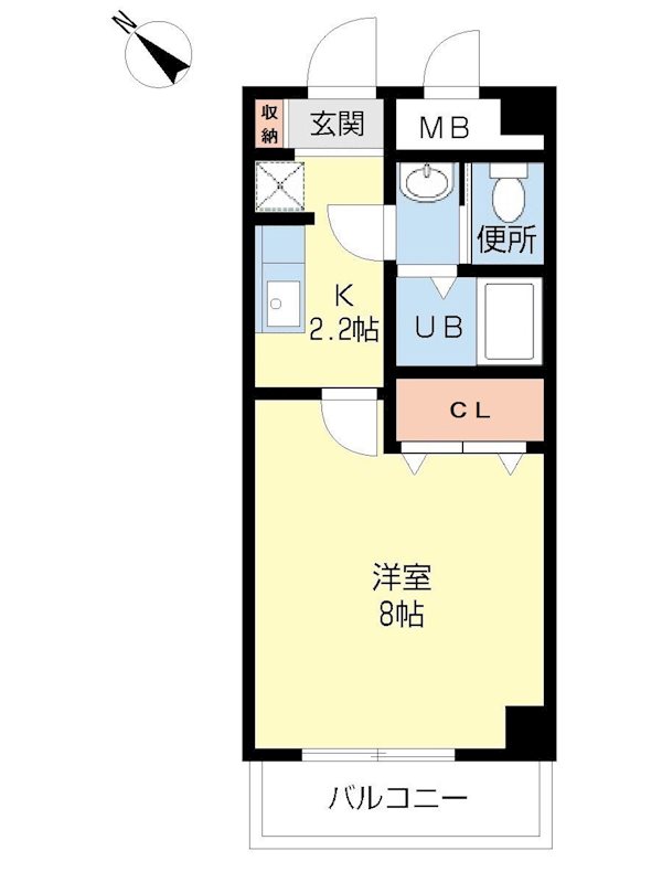 パルティール氷川台 303号室 間取り