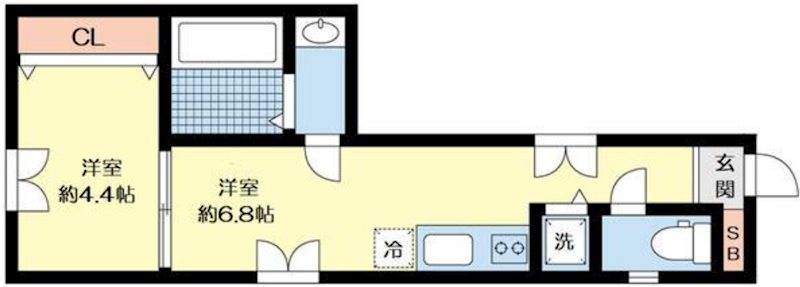 ノイエ桜台 203号室 間取り