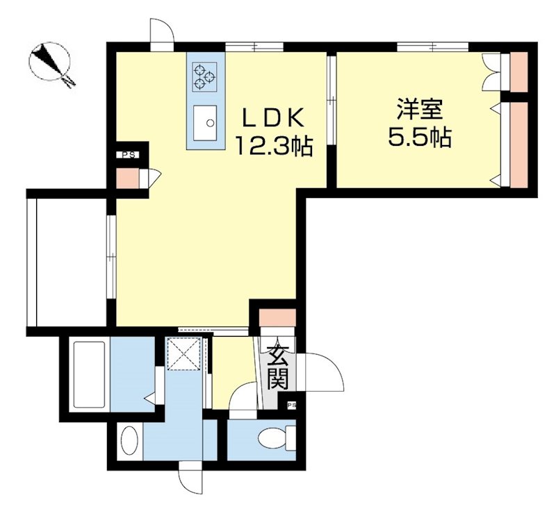 Hawa　Kugahara 201号室 間取り