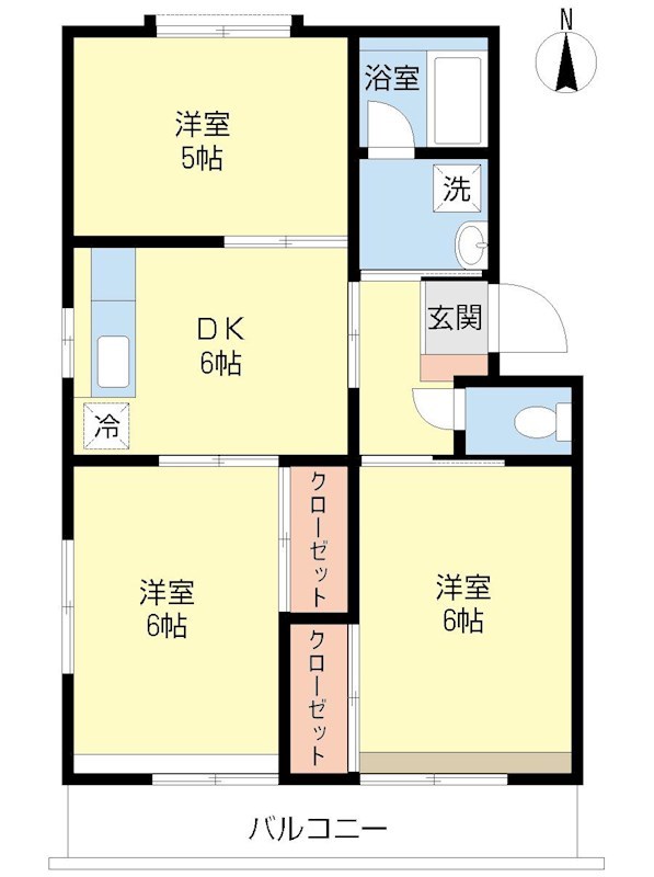 第２ユーパレス田柄 間取り図