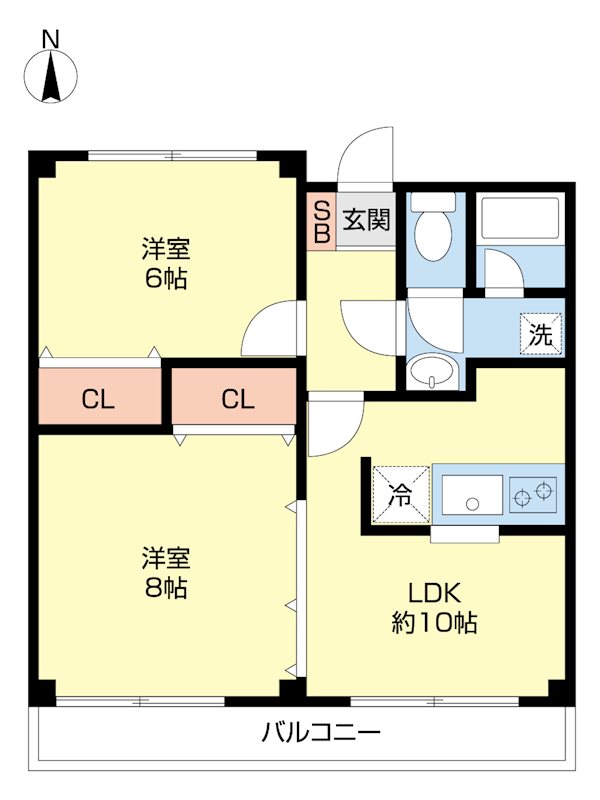 ラピス氷川台 302号室 間取り