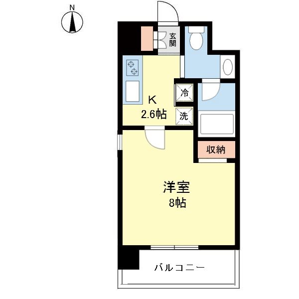 サンサール　ハワ 404号室 間取り