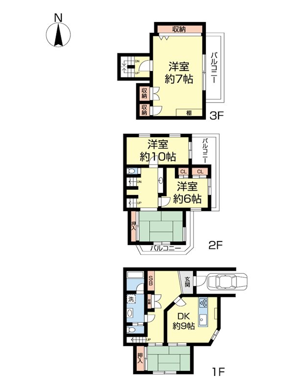 小茂根4-4戸建 間取り図