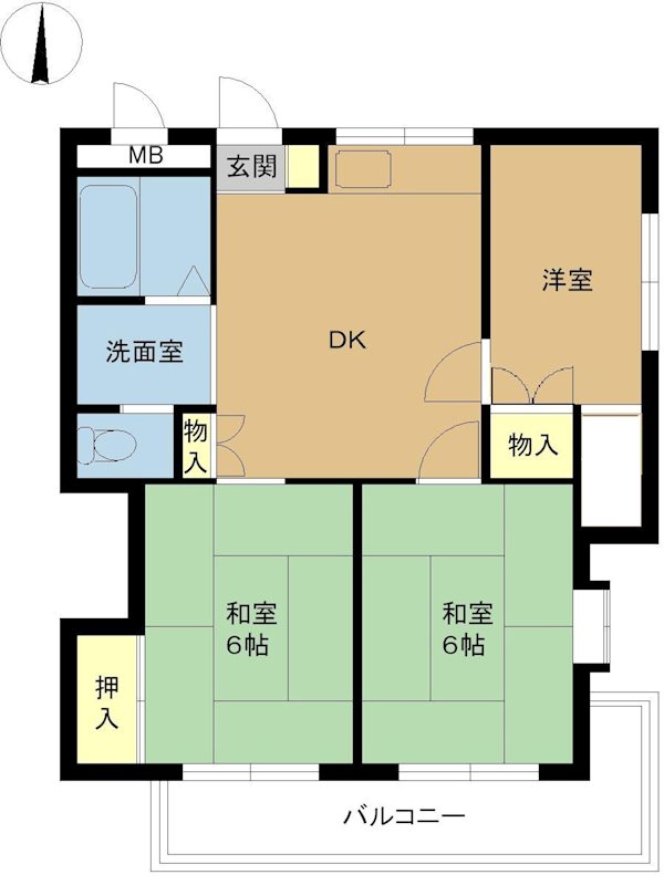 観音ハイツ 間取り図