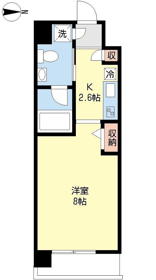 サンサール　ハワ 410号室 間取り