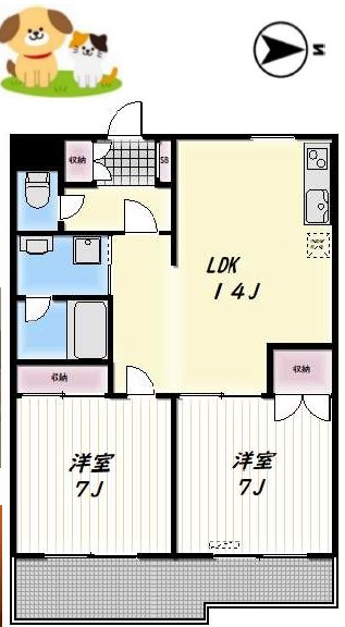 HAMILTON 203号室 間取り