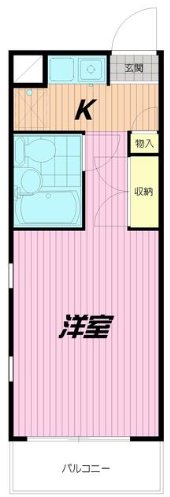 フローラル氷川台 間取り図