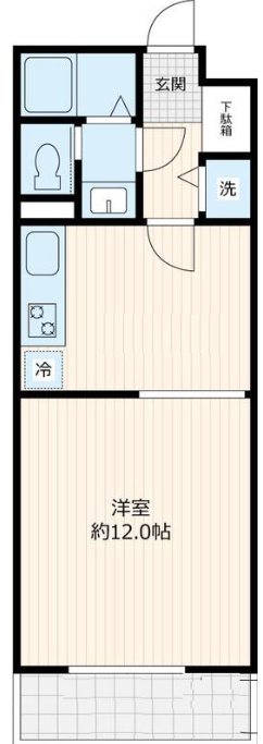 T's garden小竹向原 109号室 間取り