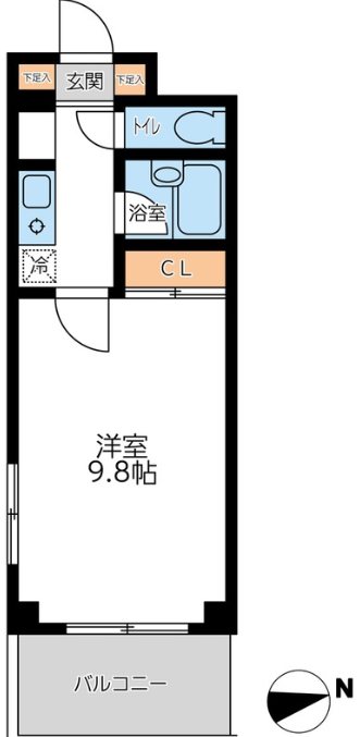 スワースモアS棟 301号室 間取り